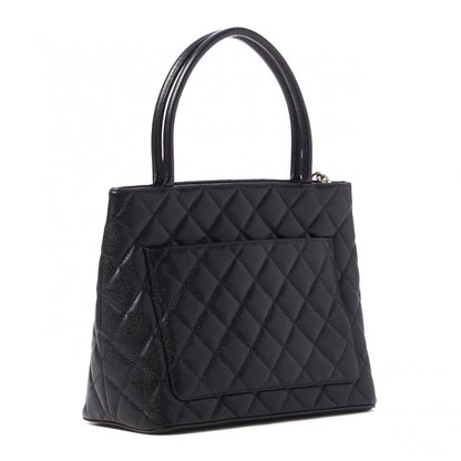 Chanel Caviar Quilted Medallion Tote Black 3 of 10