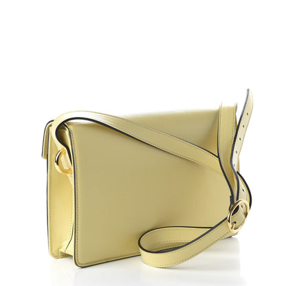 Gucci Textured Calfskin Small Torchon GG Ring Shoulder Bag Butter 3 of 11