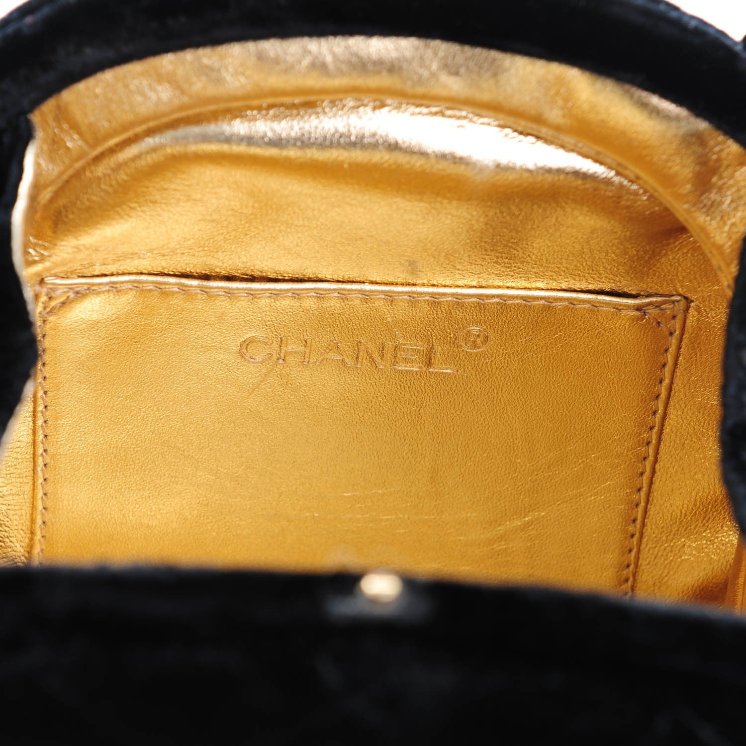 Chanel Velvet Quilted Evening Bag Black 6 of 8