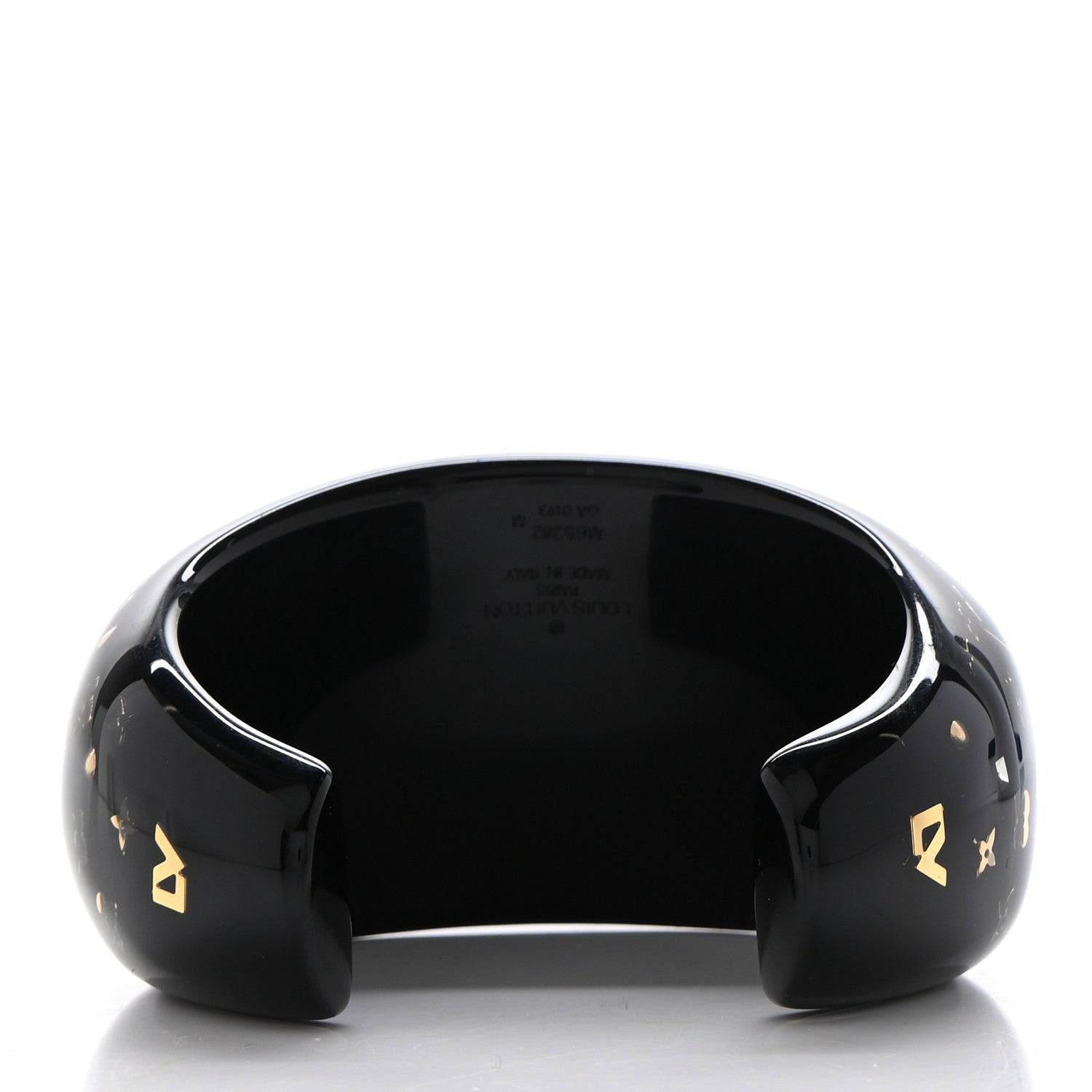 Louis Vuitton Resin Swarovski Inclusion Cuff M Black 3 of 5