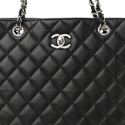 Chanel Calfskin Quilted Large Classic Shopping Tote Black 8 of 10