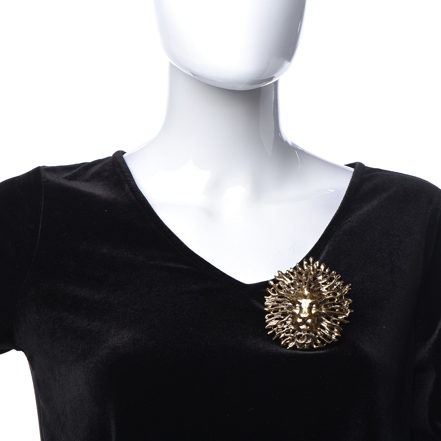 CC Lion Brooch Gold