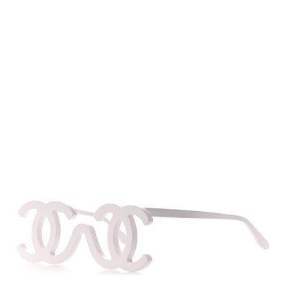 Chanel CC Logo Sunglasses White 1 of 4