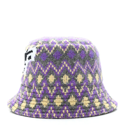 Prada Shetland Chevron Racing Logo Womens Bucket Hat S Grigio 3 of 8