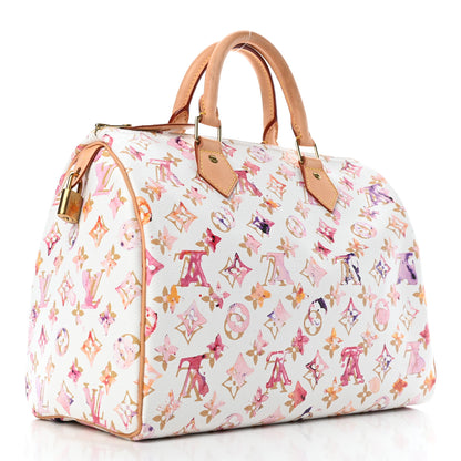Louis Vuitton Watercolor Aquarelle Speedy 30 White 2 of 4