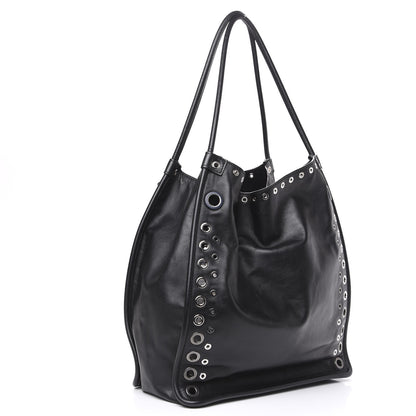 Proenza Schouler Soft Calf Medium Grommet Studded Tote Black 2 of 10