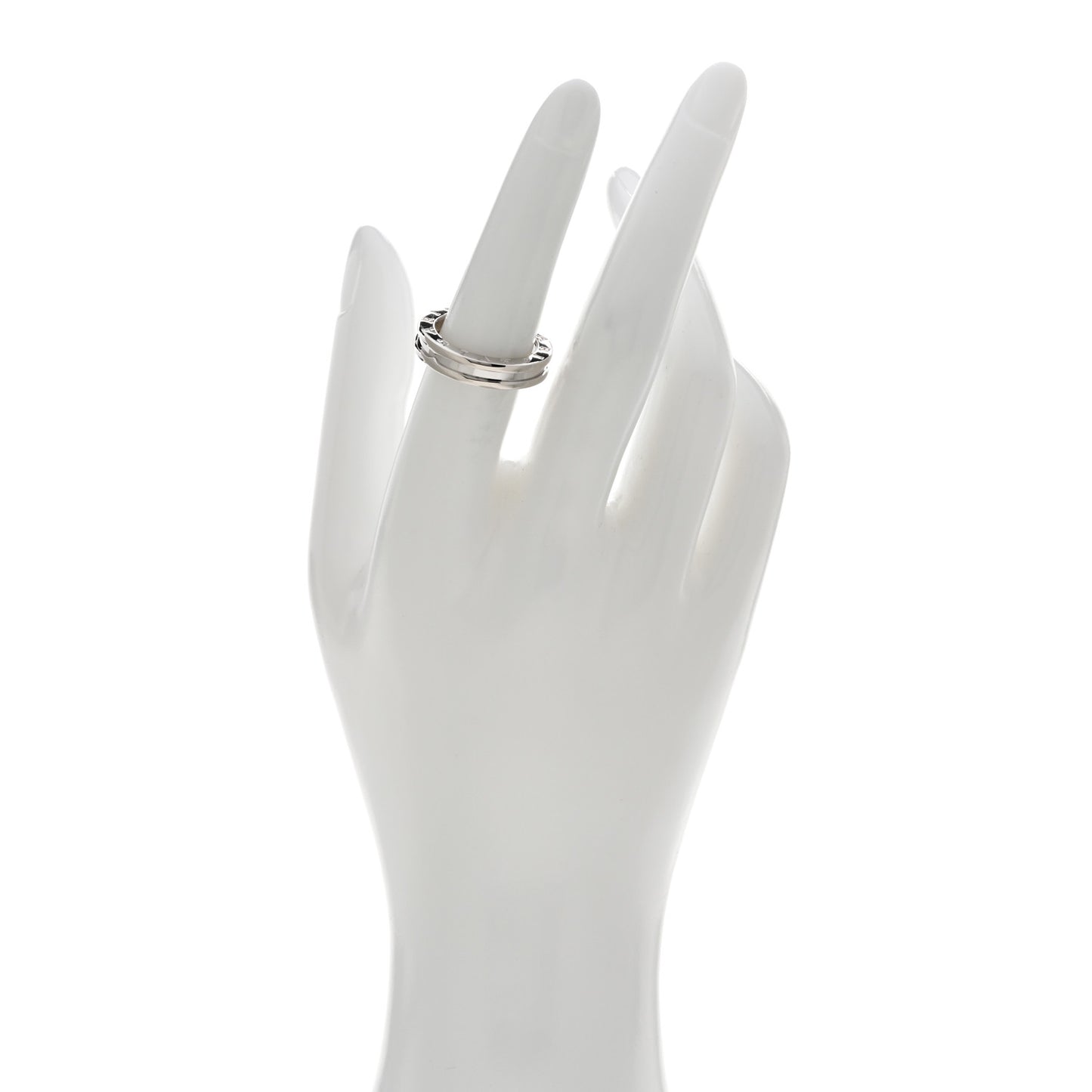 18K White Gold B.Zero1 One-Band Ring 53 6.5