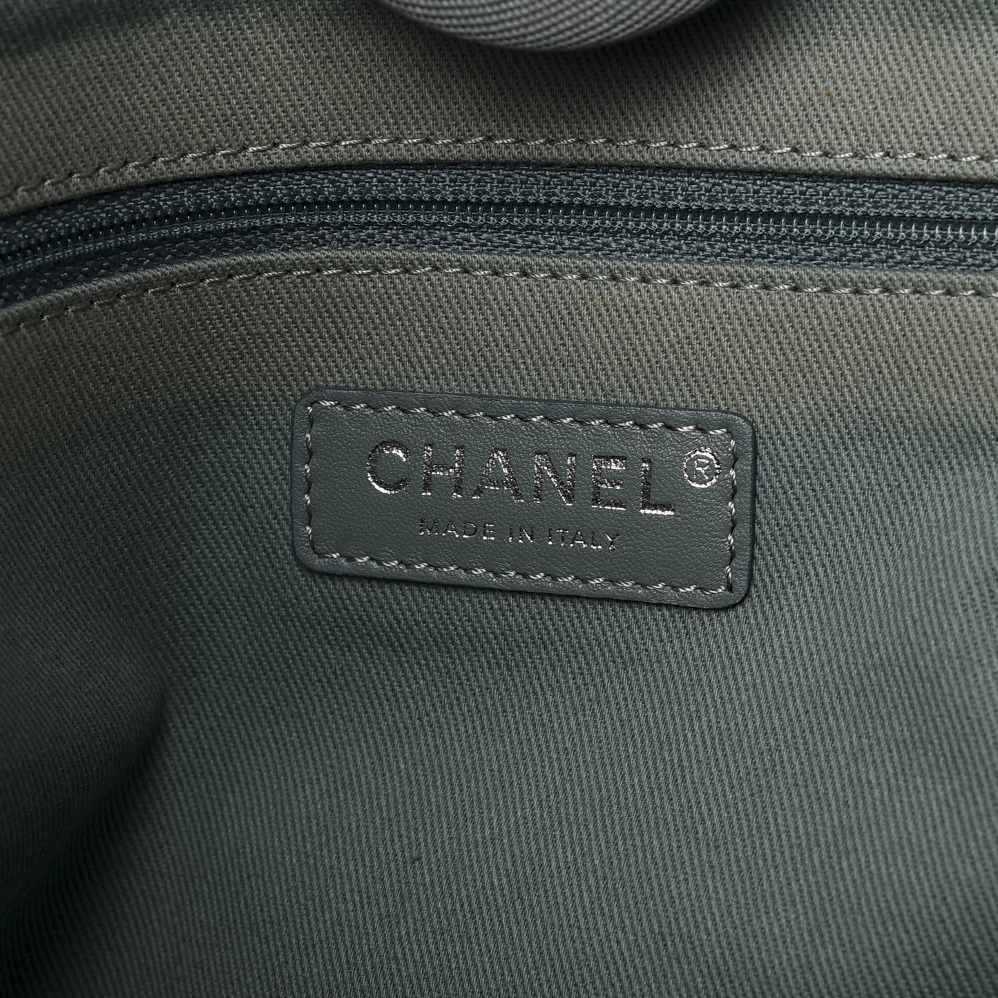 Canvas Small Deauville Tote Green
