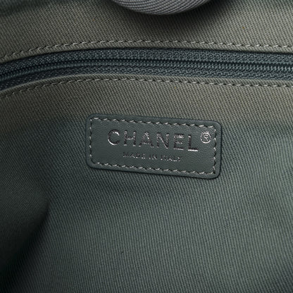 Chanel Canvas Small Deauville Tote Green 5 of 9