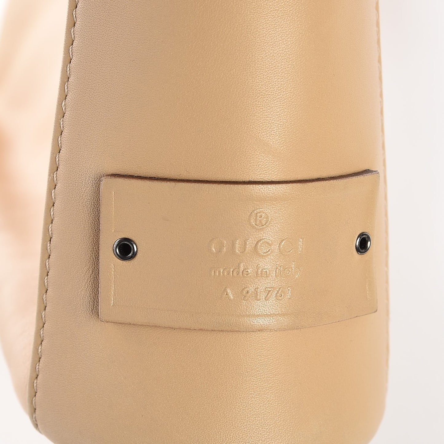 Calfskin Hobo Beige