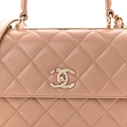 Chanel Lambskin Quilted Small Trendy CC Dual Handle Flap Bag Beige 8 of 11