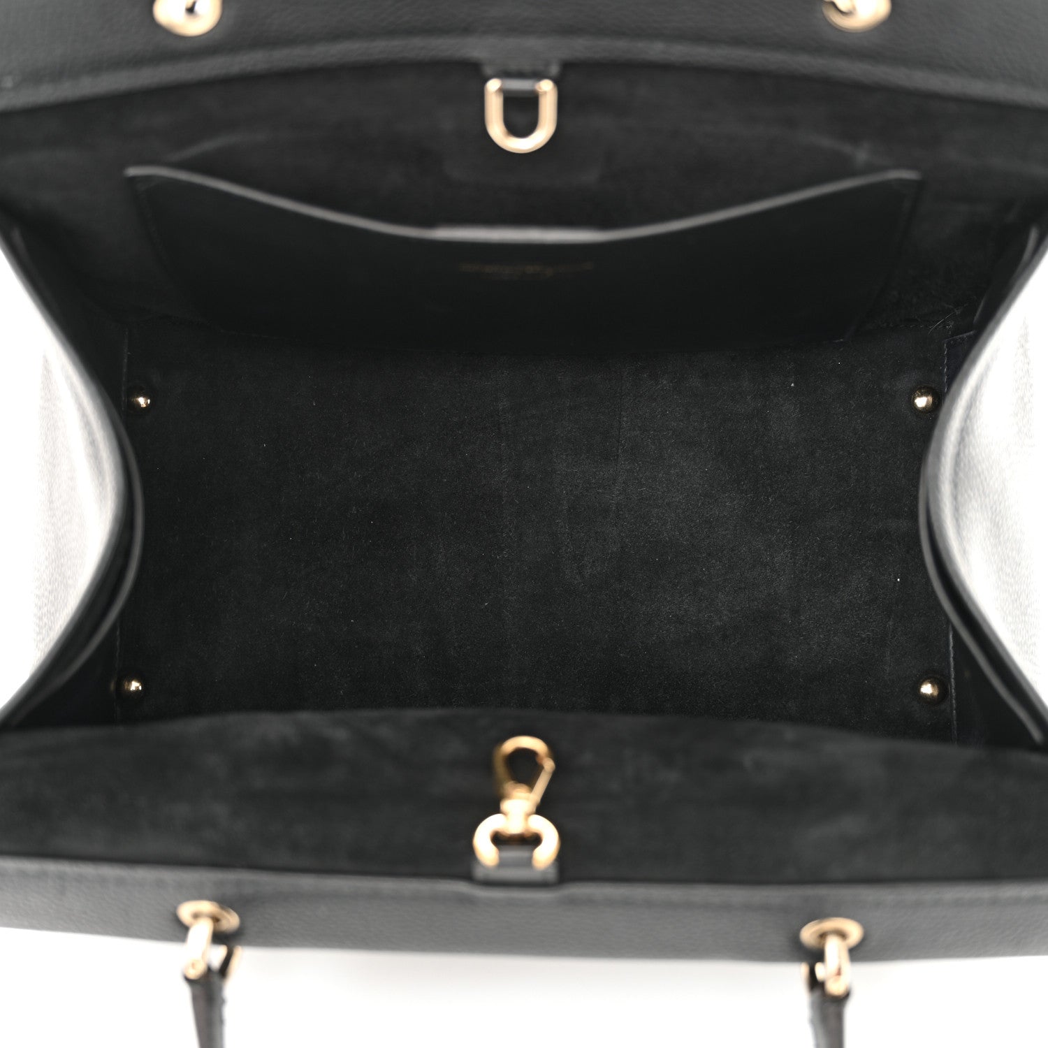 Salvatore Ferragamo Grained Calfskin Medium Meera Tote Black 5 of 12