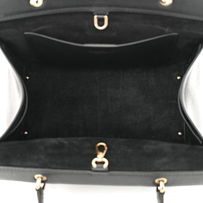 Salvatore Ferragamo Grained Calfskin Medium Meera Tote Black 5 of 12