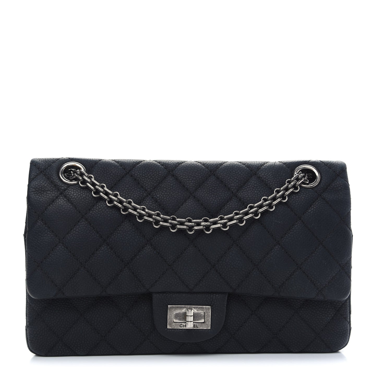 Caviar Quilted 2.55 Reissue 225 Flap Black