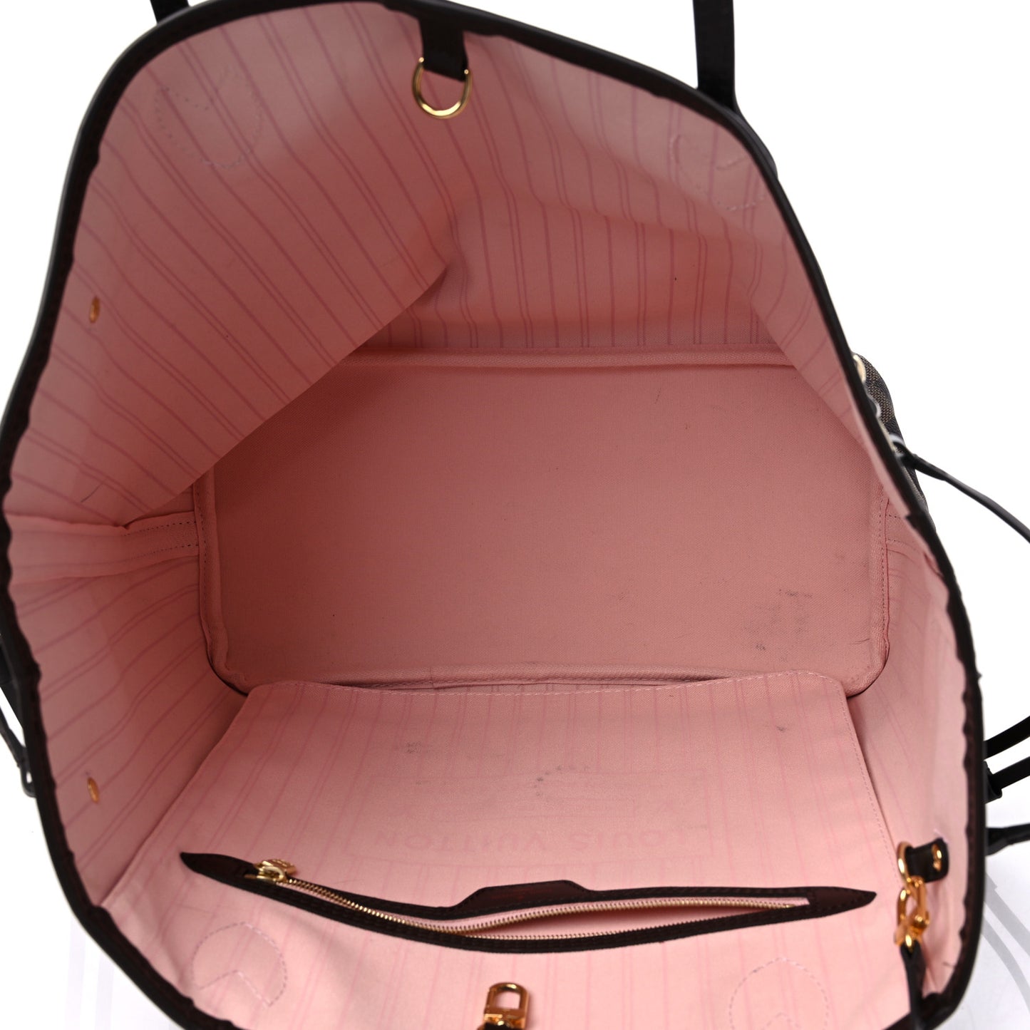Damier Ebene Neo Neverfull MM Rose Ballerine