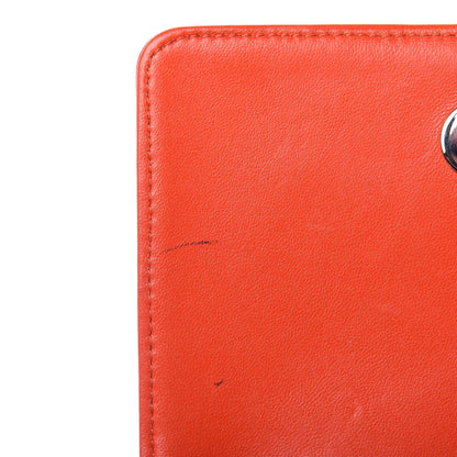 Chanel Plexiglass Patent Mini Boy Brick Flap Orange Red 9 of 10