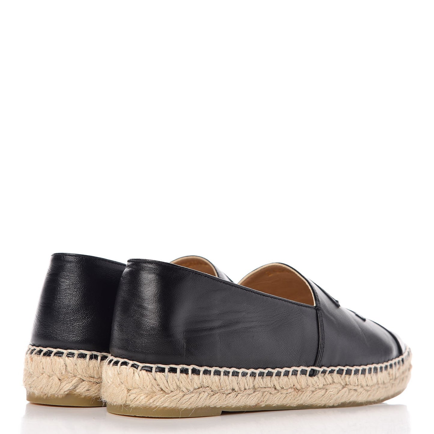 Lambskin CC Espadrilles 37 Black