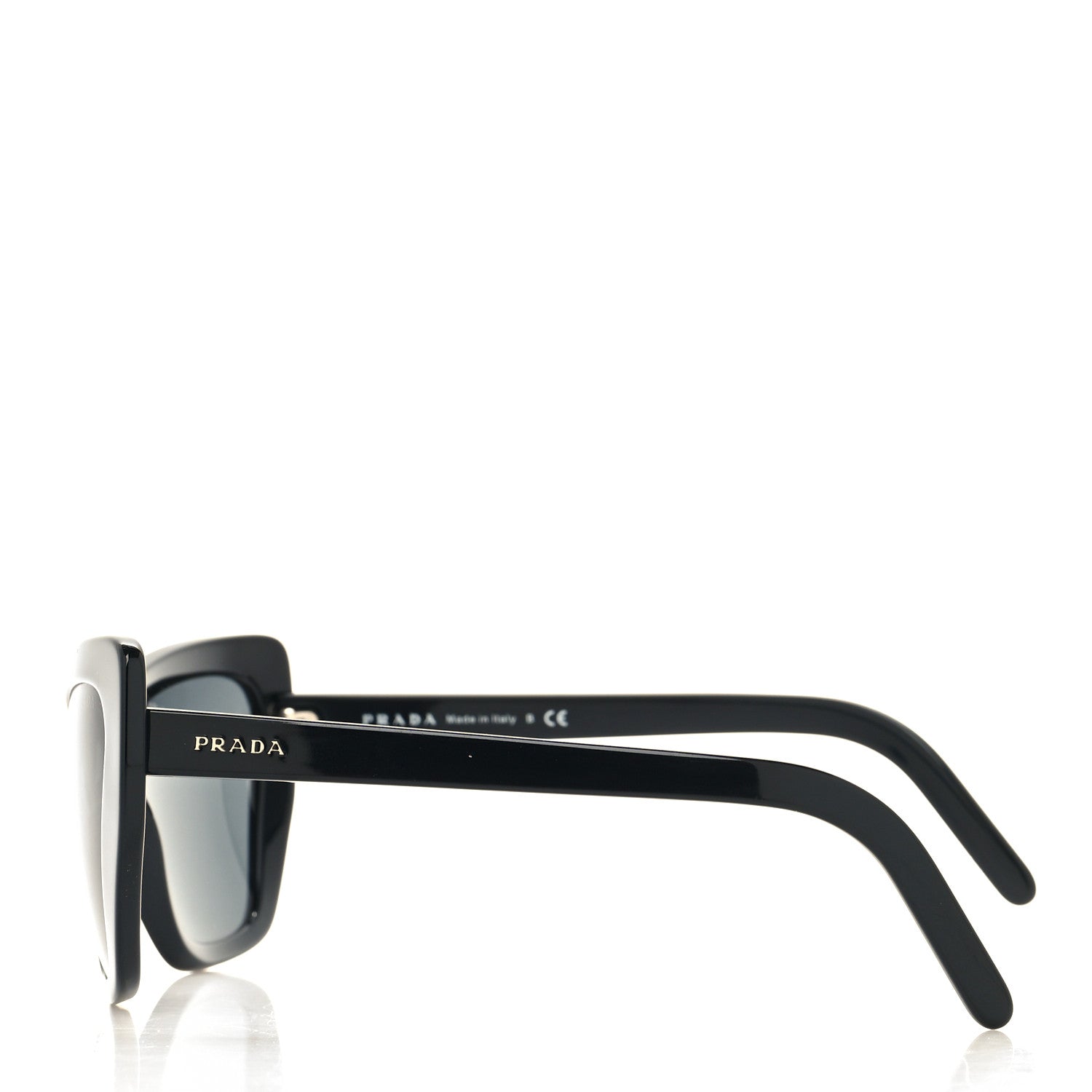 Prada Cat Eye Sunglasses SPR 08V Black 3 of 7