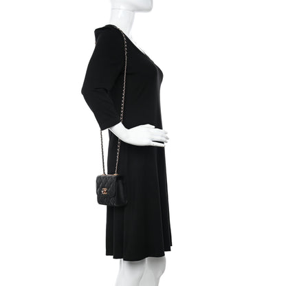 Chanel Lambskin Quilted Mini Trendy CC Clutch With Chain Black 2 of 12