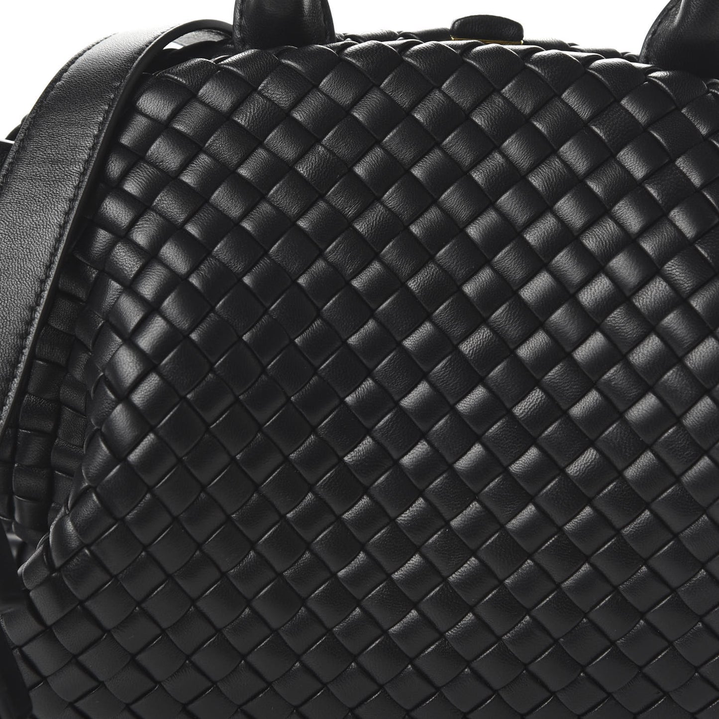 Nappa Intrecciato Small Padded The Handle Black