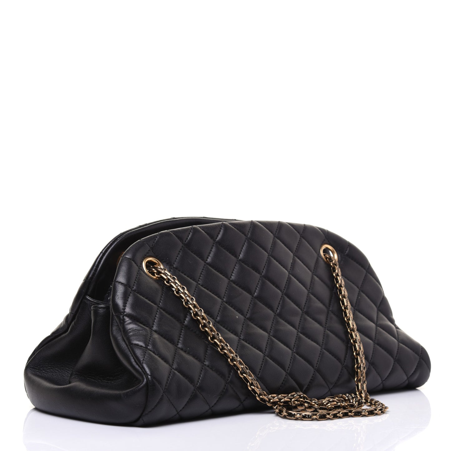 Lambskin Quilted Medium Just Mademoiselle Black