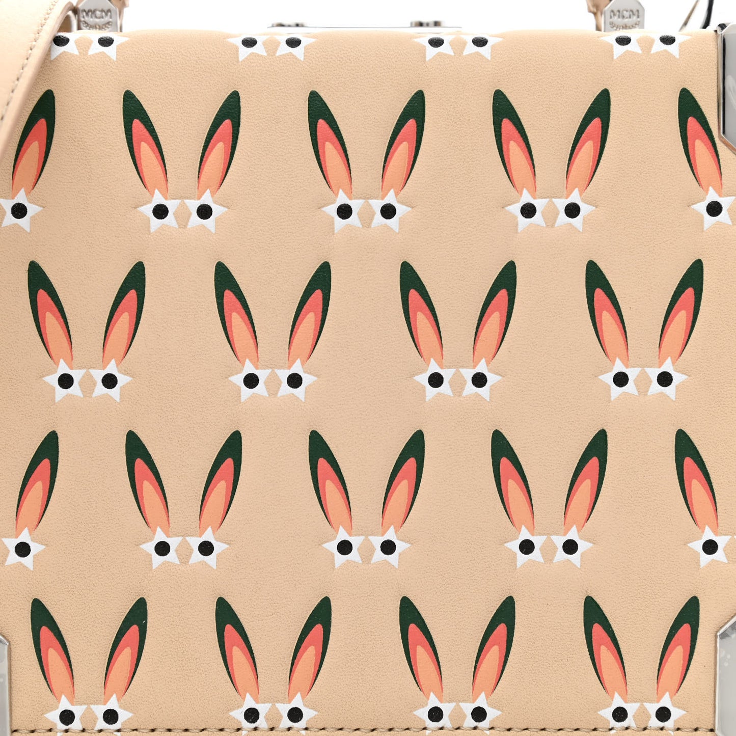 Lambskin Star Eyed Bunny Small Berlin Crossbody Natural