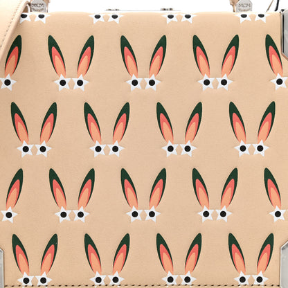 MCM Lambskin Star Eyed Bunny Small Berlin Crossbody Natural 8 of 10