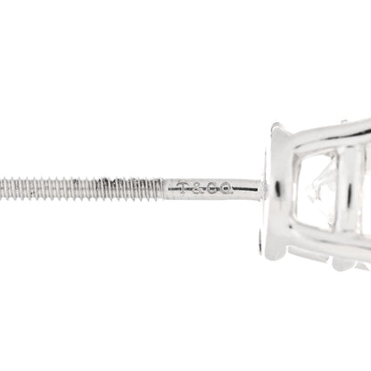 Tiffany Platinum Diamond 2.31ctw Solitaire Earrings 4 of 7