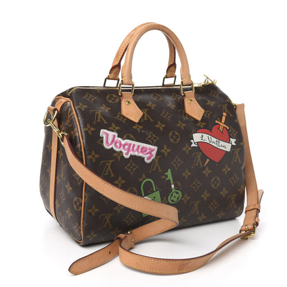Louis Vuitton Monogram Patches Speedy Bandouliere 30 2 of 13