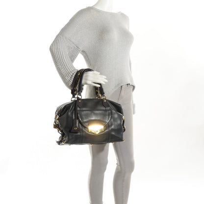 Louis Vuitton Lambskin Sac Louis Blue 2 of 7