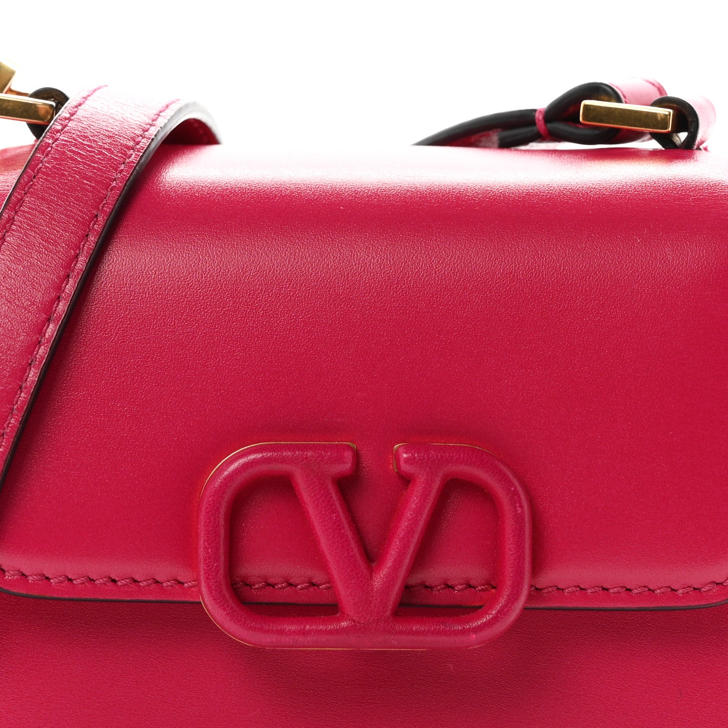 Valentino Garavani Smooth Calfskin Micro VSling Shoulder Bag Fuchsia 6 of 8