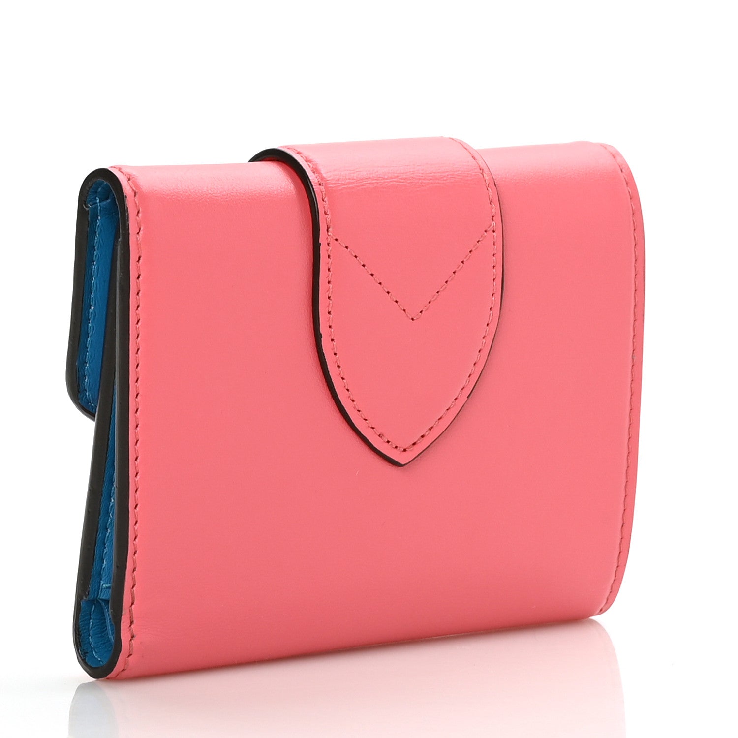Louis Vuitton Smooth Calfskin LV Pont 9 Compact Wallet Dahlia 3 of 7