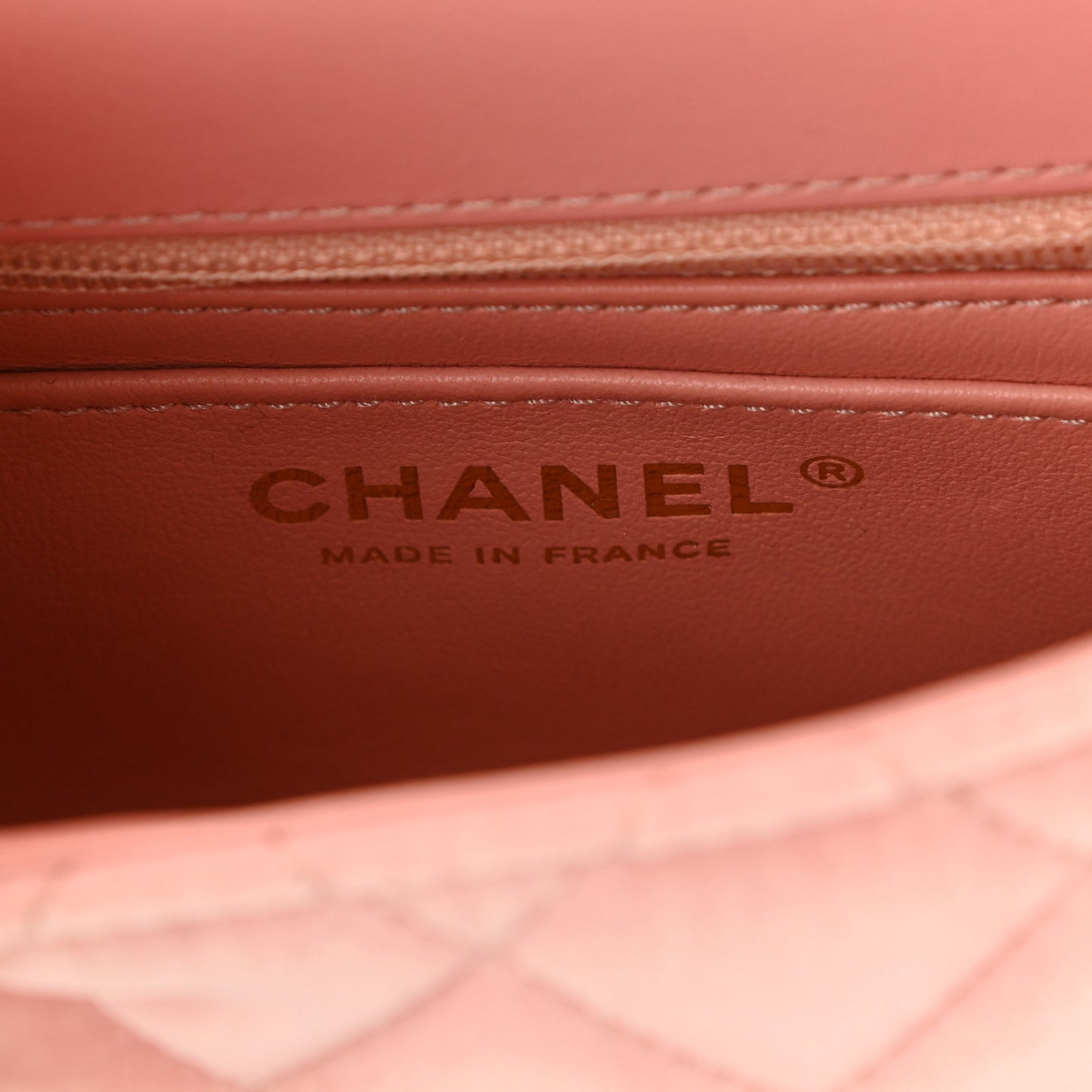 Velvet Enamel Mini Flap Light Pink