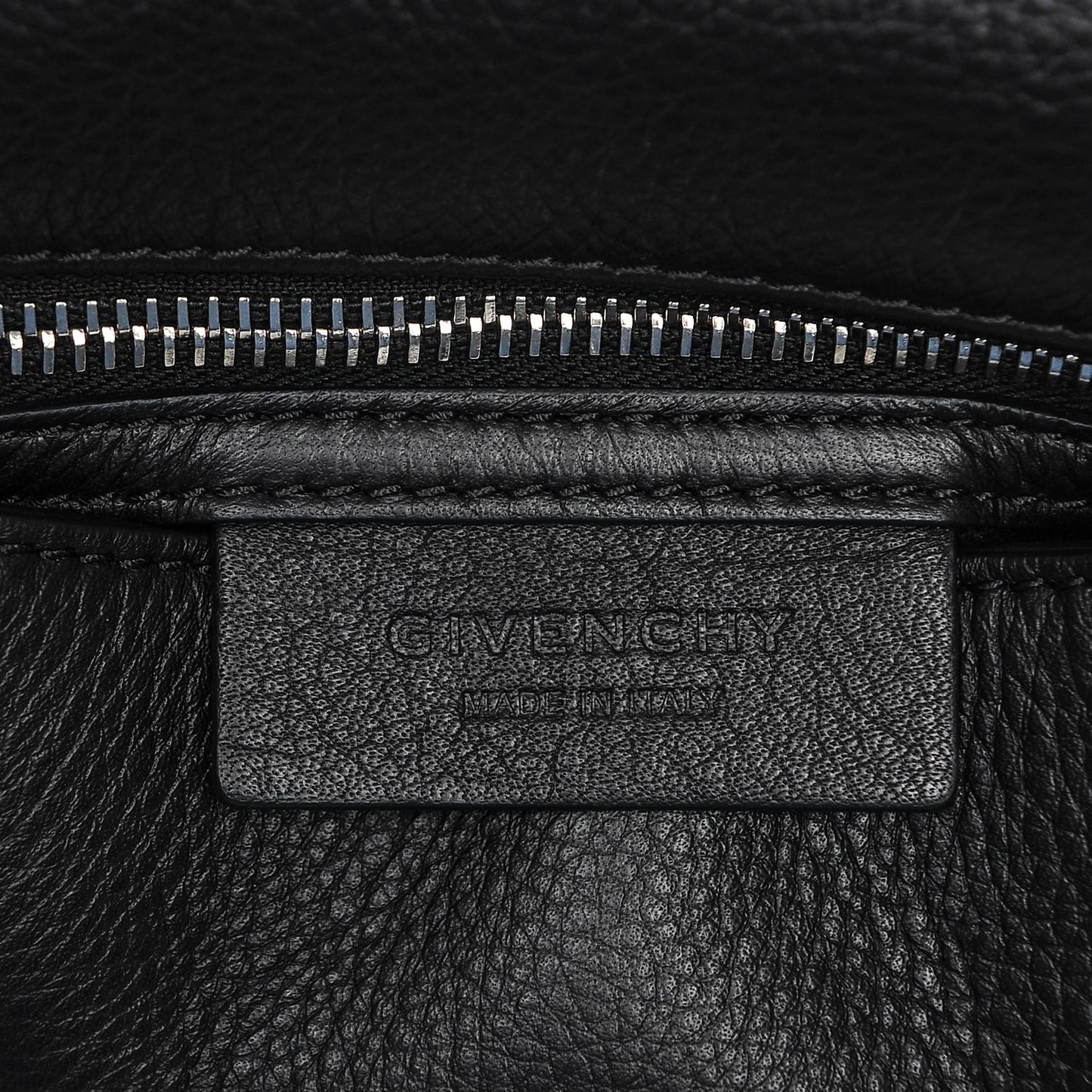 Waxy Grained Calfskin Mini Pandora Pure Flap Bag Black