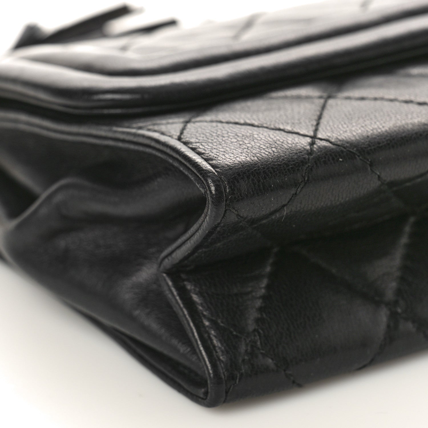 Chanel Lambskin Quilted Tassel Flap Bag Black 10 of 12