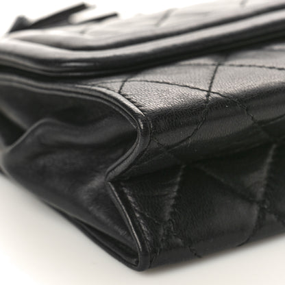 Chanel Lambskin Quilted Tassel Flap Bag Black 10 of 12