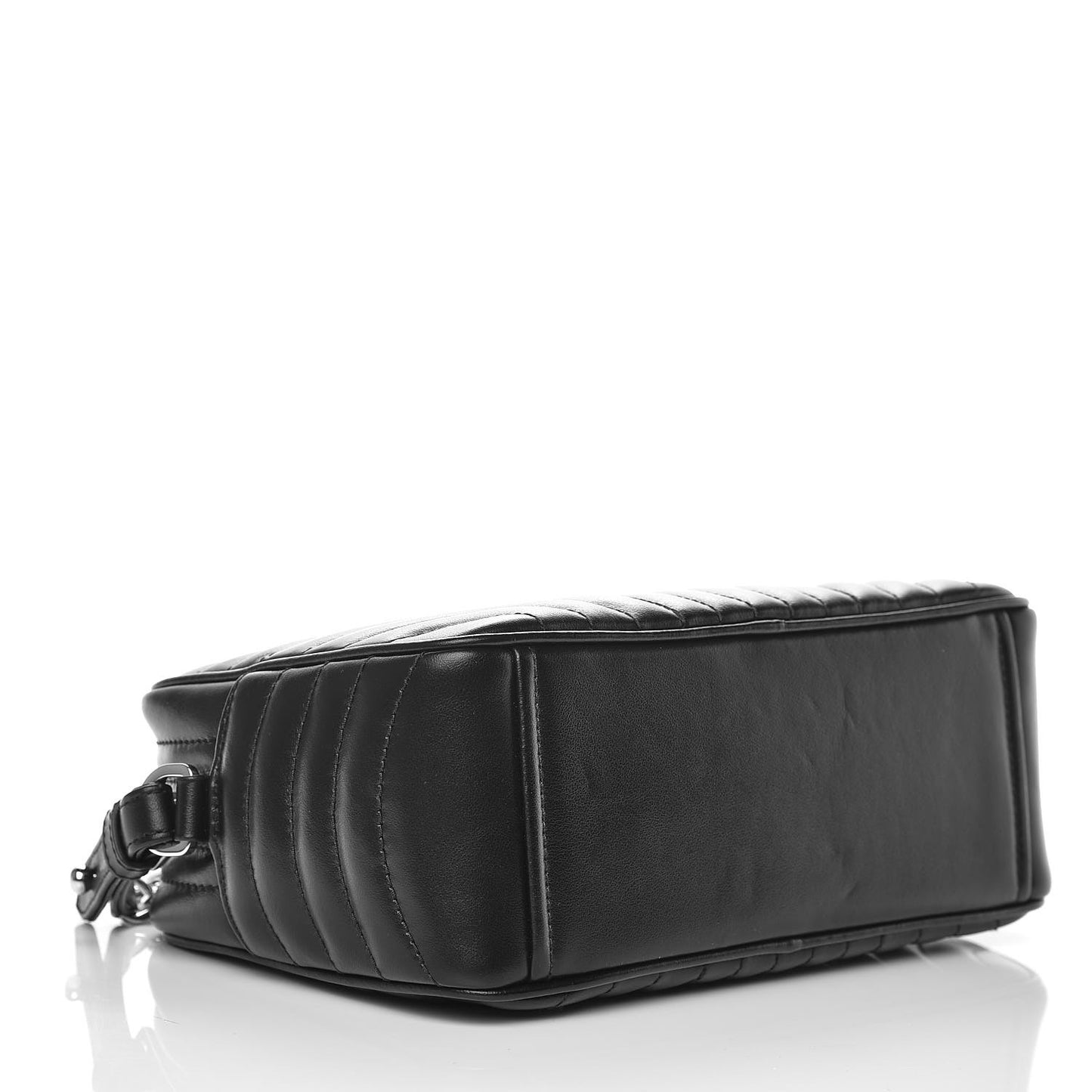 Soft Calfskin Diagramme Crossbody Bag Black