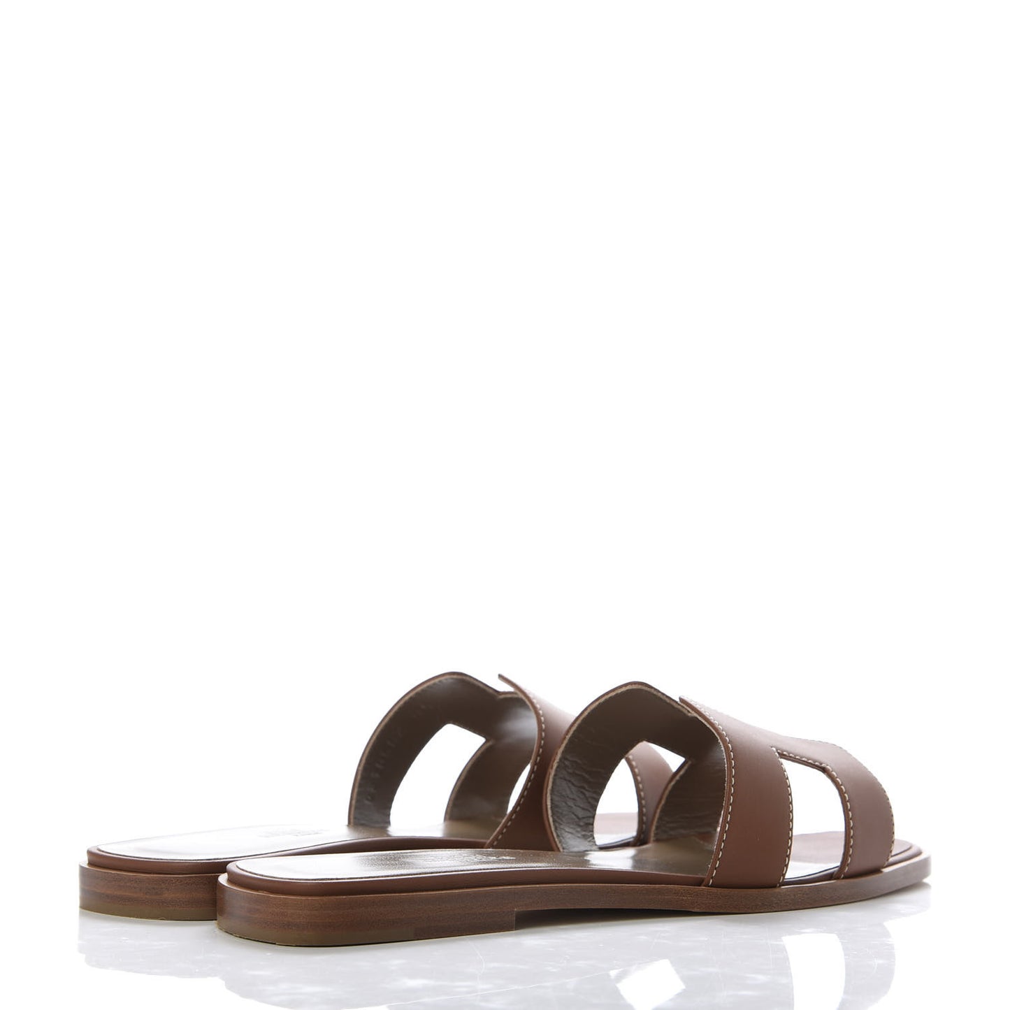 Box Calfskin Oran Sandals 37.5 Gold