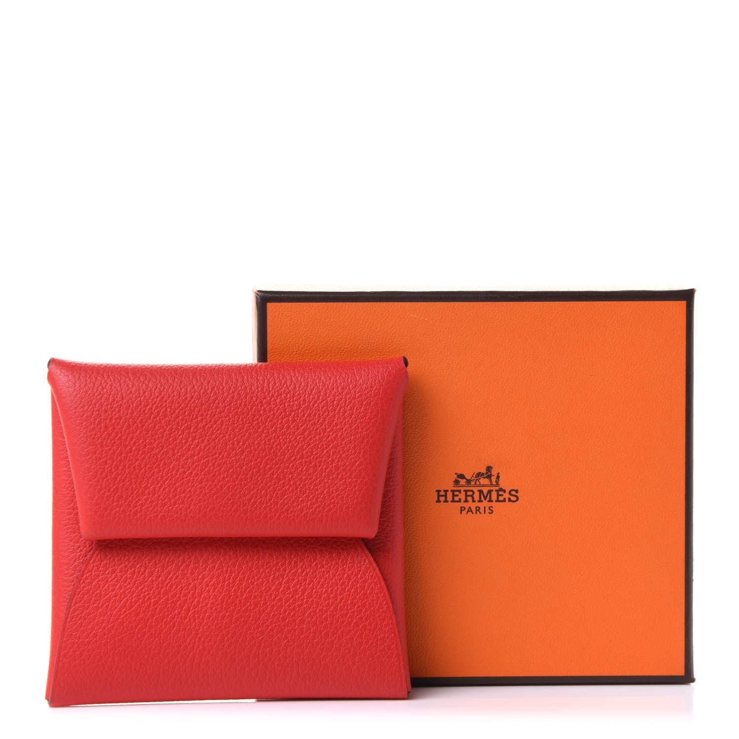 Hermes Evercolor Bastia Coin Purse Rouge De Coeur 10 of 10
