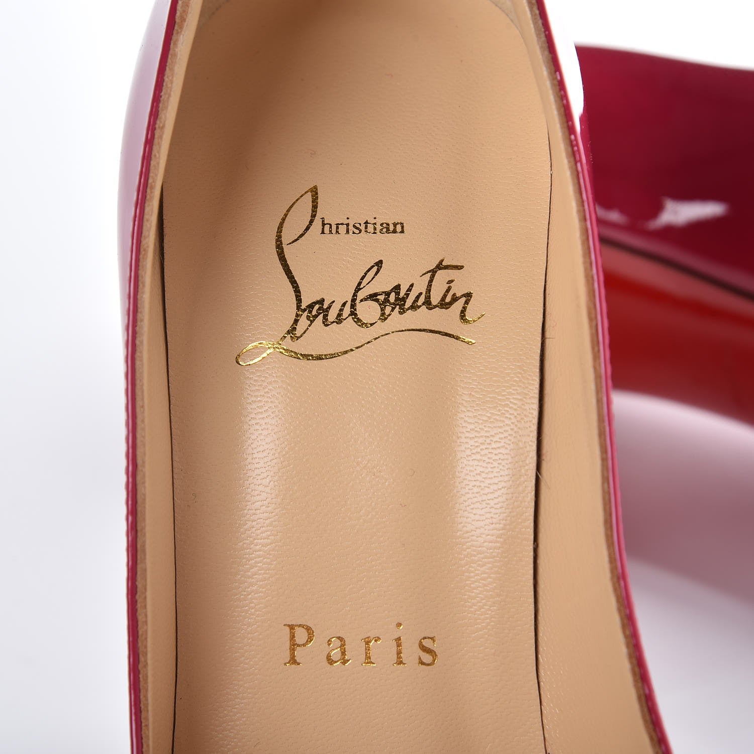 Christian Louboutin Patent Jolly B 100 Pumps 36.5 Fushia 6 of 12