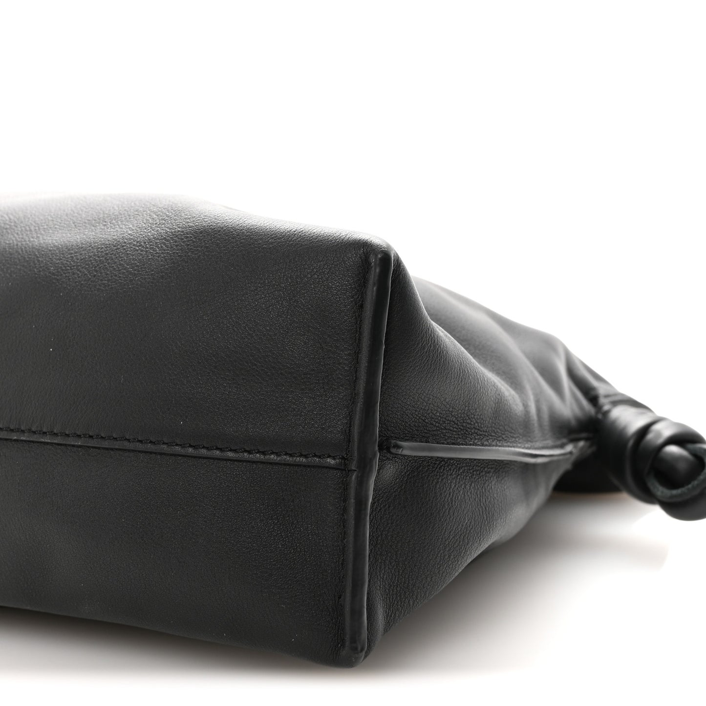 Nappa Medium Flamenco Knot Bag Black
