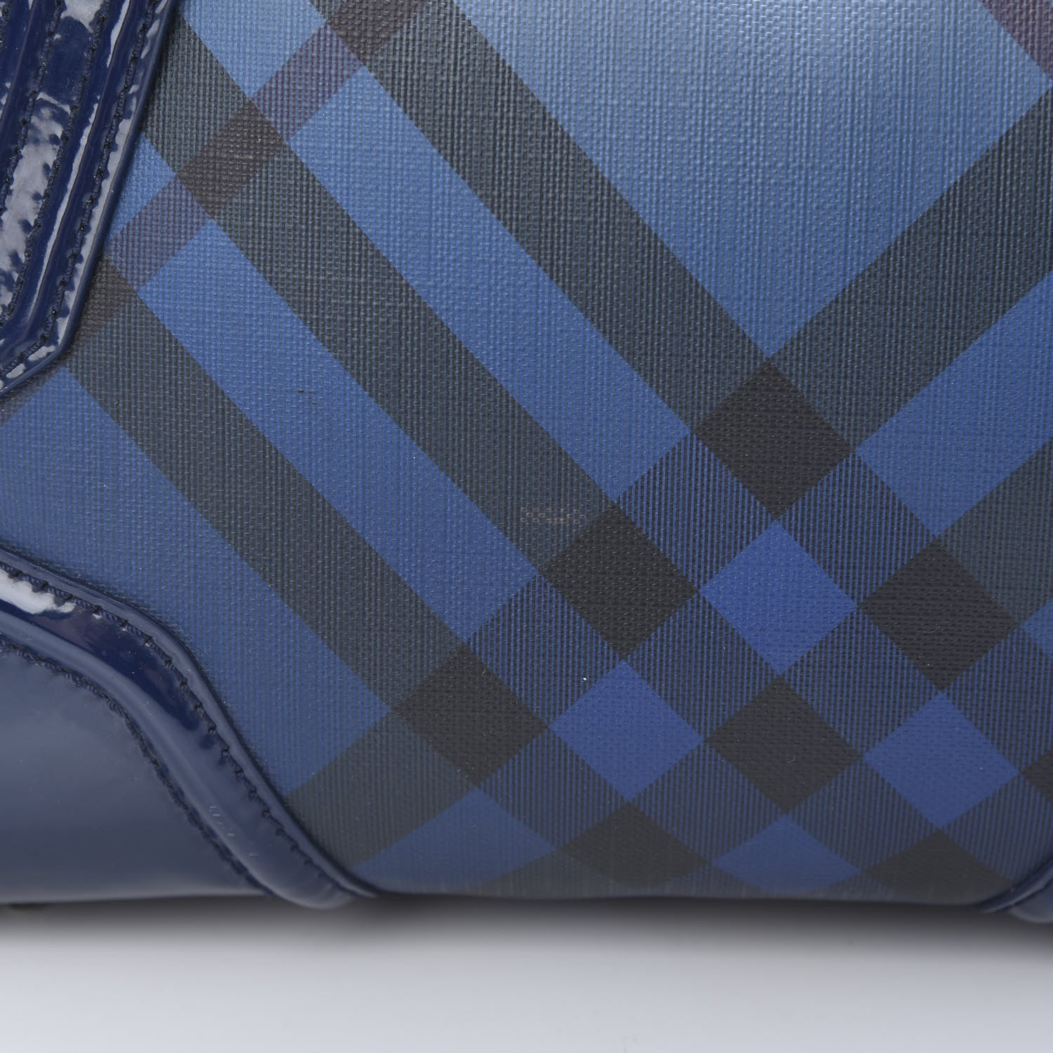 Burberry Patent Nova Pop Degrade Top Handle Bag Jet Blue 12 of 12