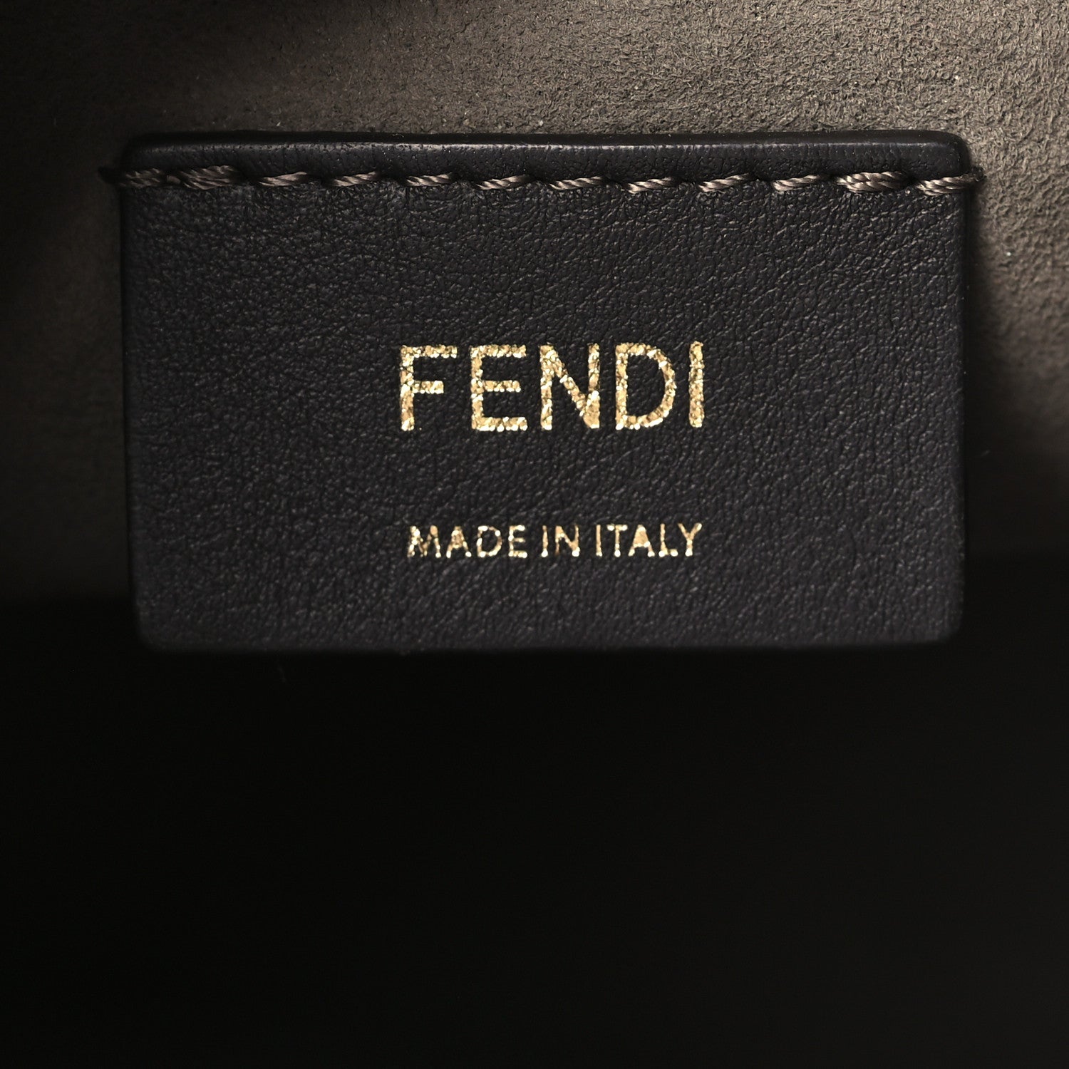 Fendi Vitello Liberty F is Fendi Bi-Color FF 1974 Embossed Mini Mon Tresor Bucket Bag Maya Black 6 of 9