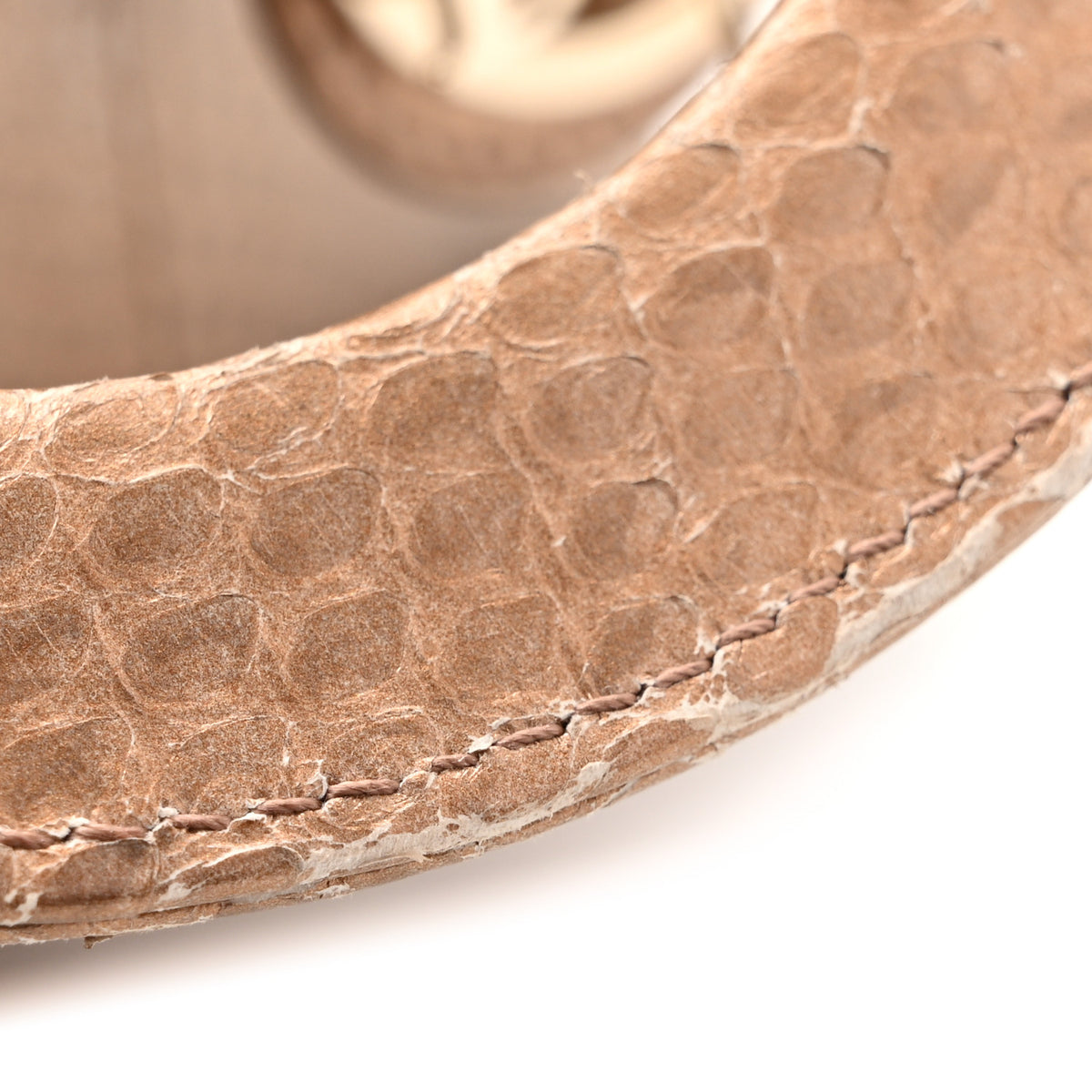 Christian Dior Metallic Snakeskin Mini Lady Dior Light Gold Multicolor 12 of 15