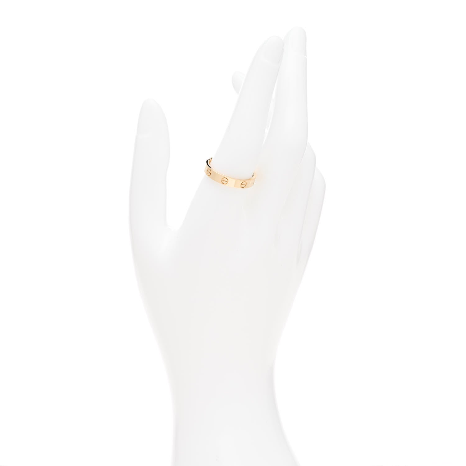 Cartier 18K Yellow Gold 3.5mm LOVE Wedding Band Ring 59 8.75 2 of 4