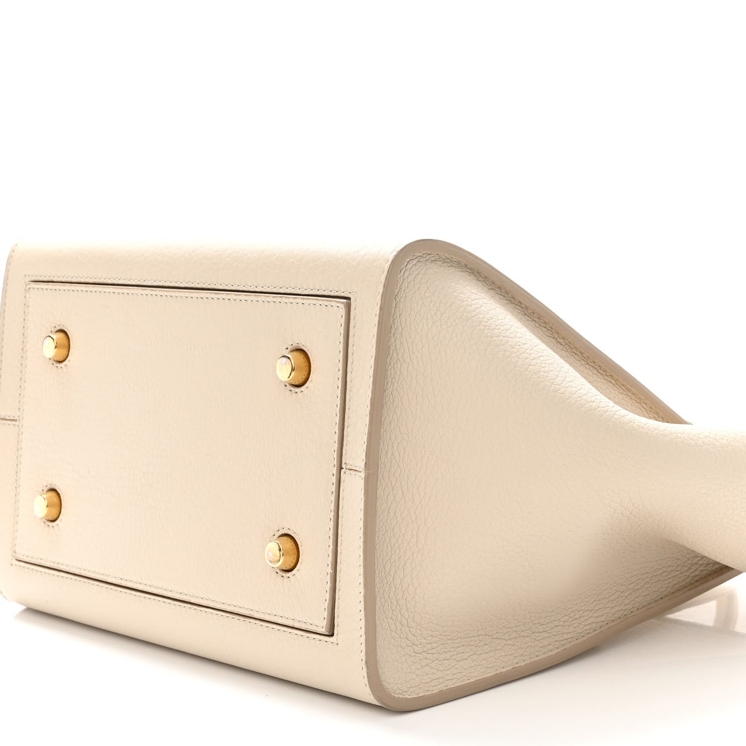 Celine Crisped Calfskin Mini Tie Knot Tote Chalk 9 of 13