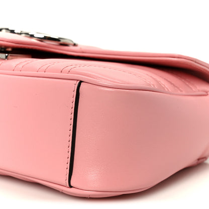 Gucci Calfskin Matelasse Mini GG Marmont Shoulder Bag Wild Rose 10 of 10