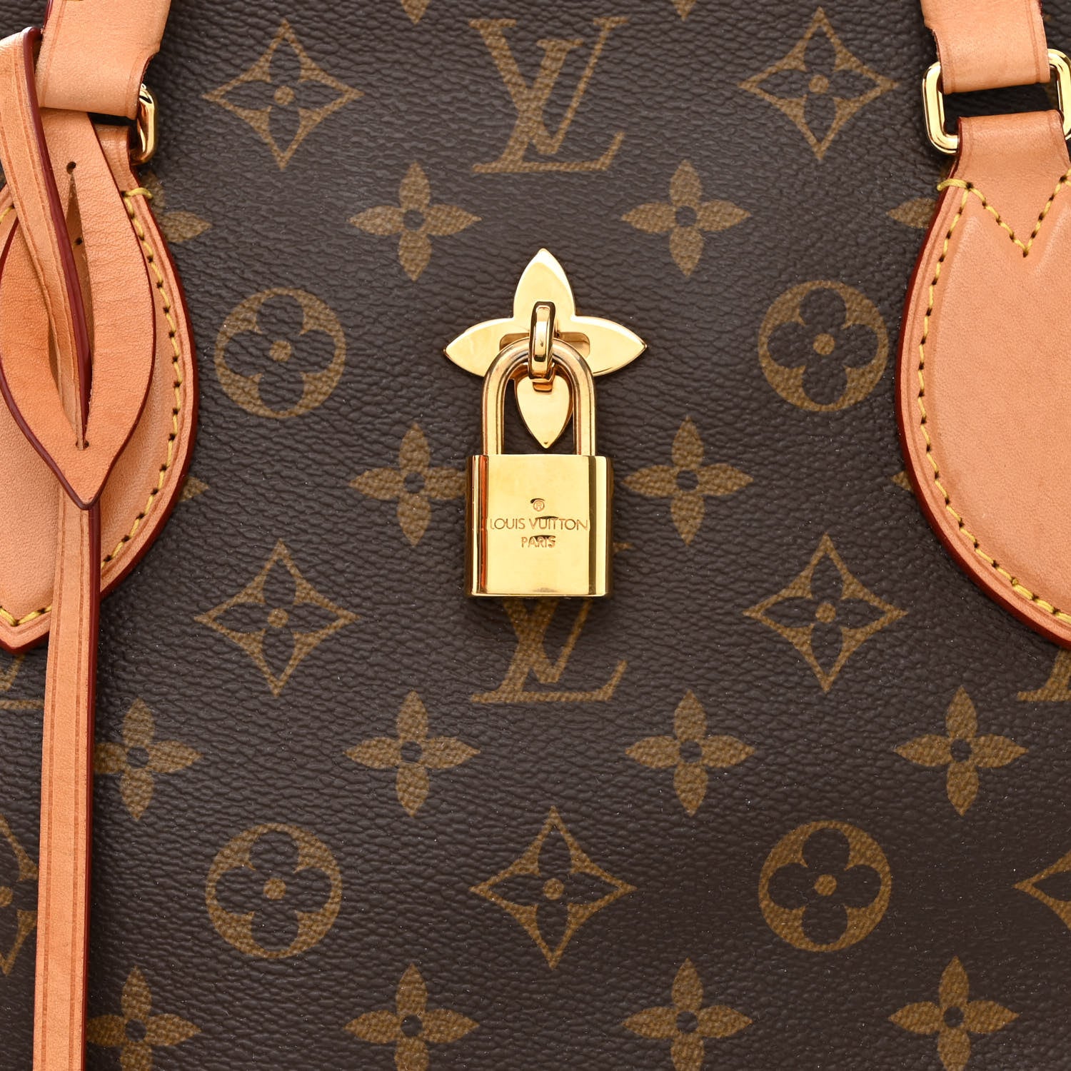 Louis Vuitton Monogram Flower Zipped Tote MM Beige 11 of 13
