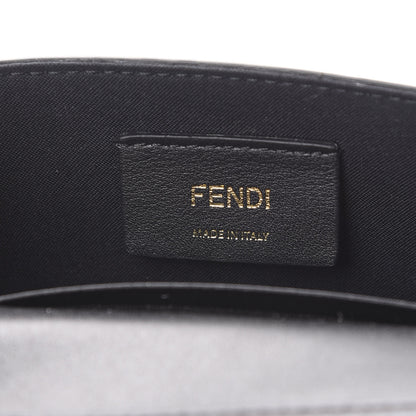 Fendi Vitello Liberty F is Fendi Bi-Color FF 1974 Embossed Envelope Belt Bag Maya Black 5 of 9