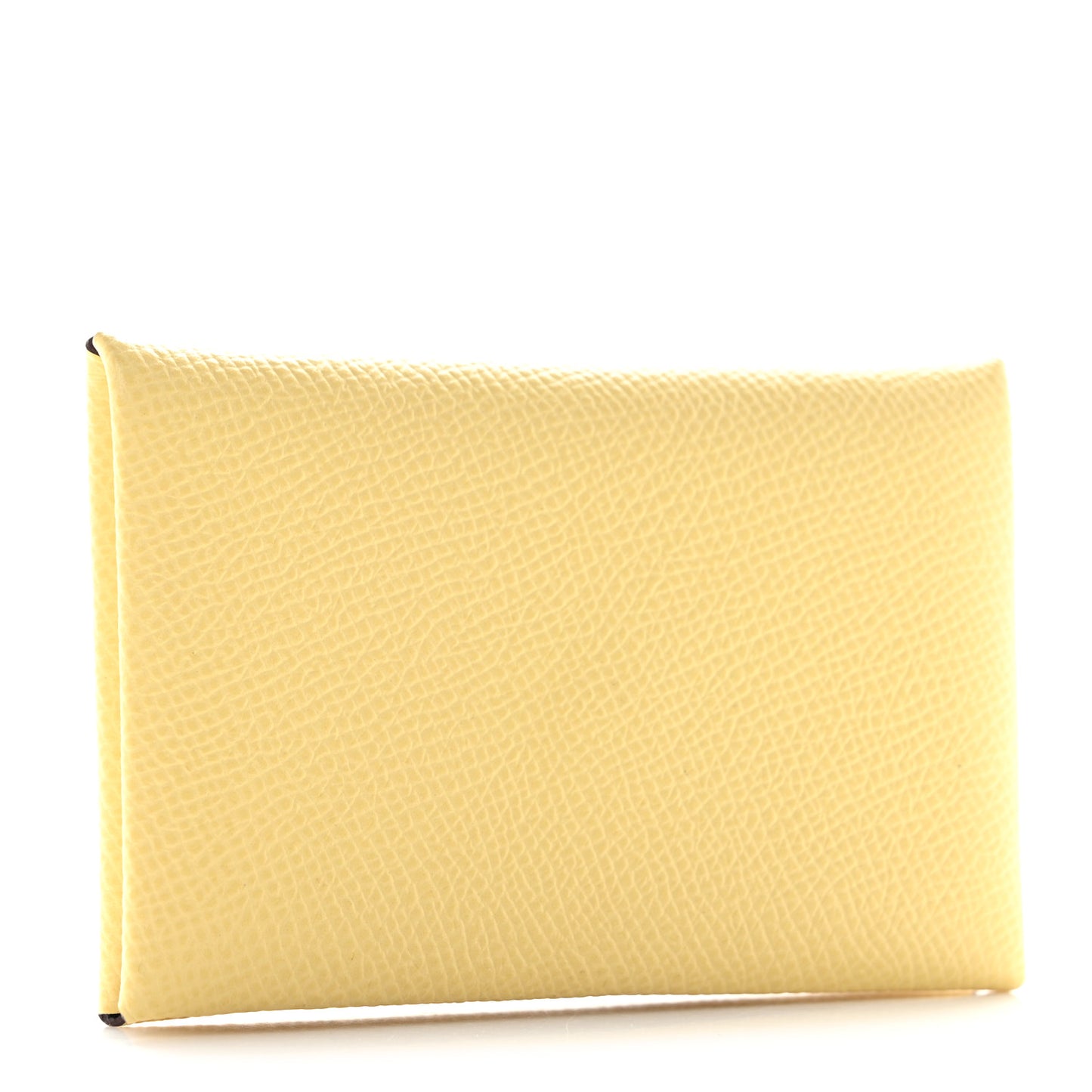 Epsom Verso Calvi Card Case Jaune Poussin Bleu Saphir